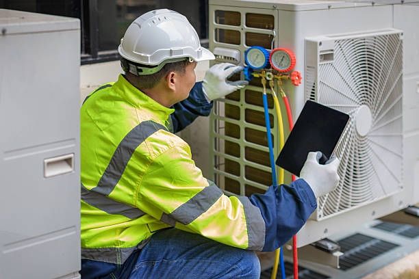 Professional Ductwork Repair technician working in Ancram, NY